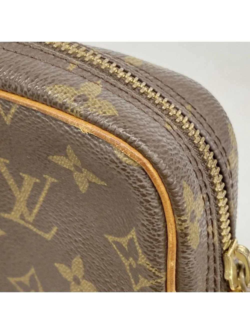 Louis Vuitton Clutch Monogram Marly Dragonne GM Brown